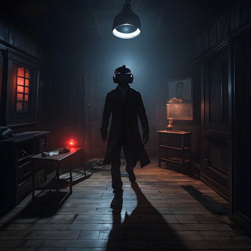 An image showing cyber and virtual reality crime.